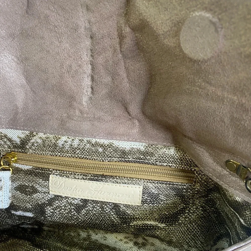 Anthropologie Deepa Gurnani Leather Clutch Bag